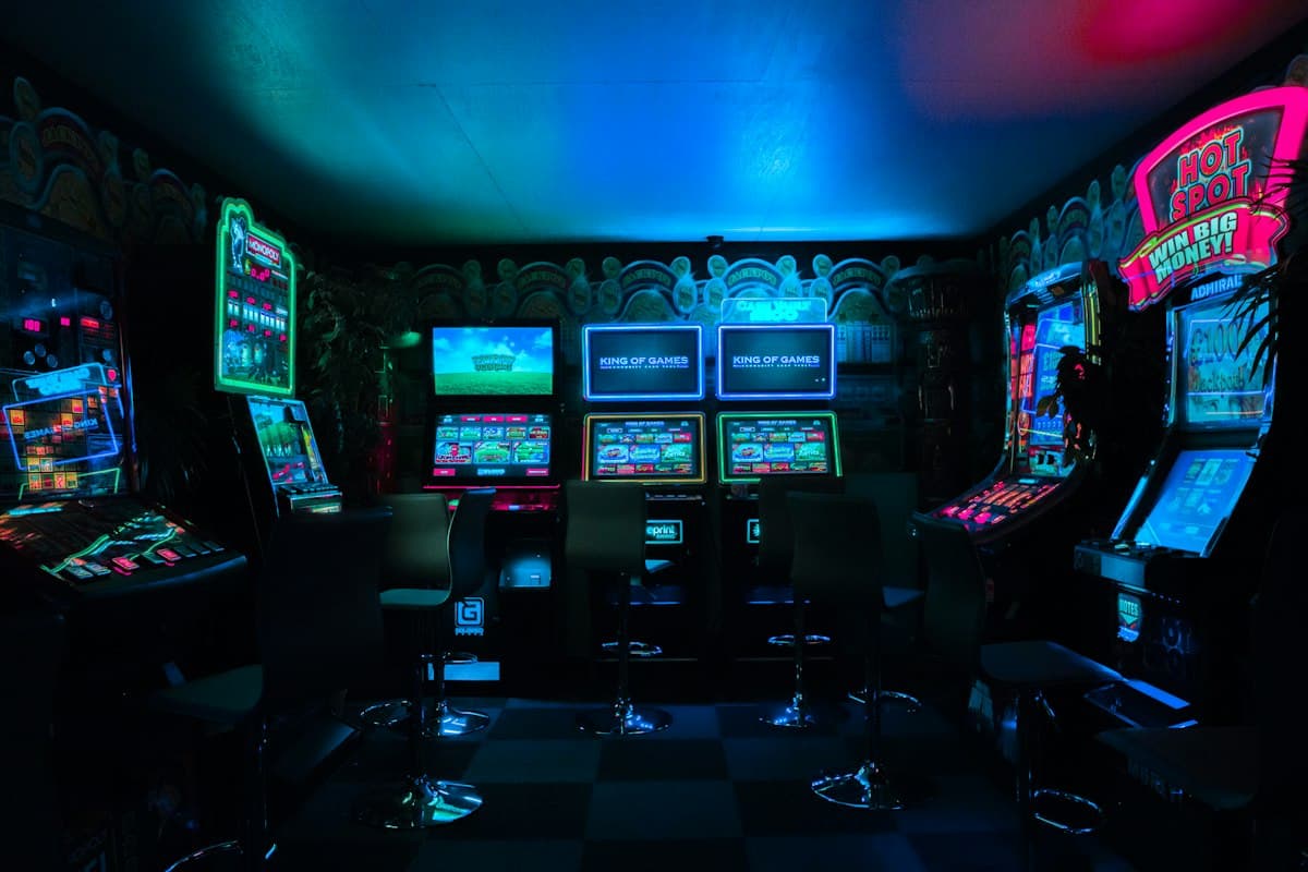 Gaming setup suggesting interactive real-time virtual worlds
