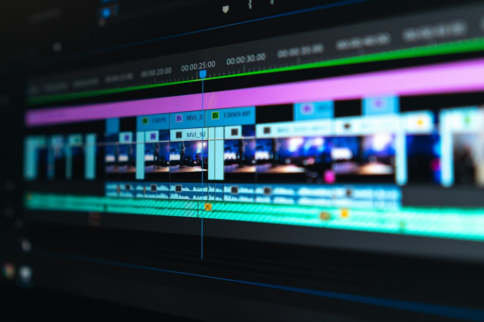 Video camera and production setup representing generative video workflows